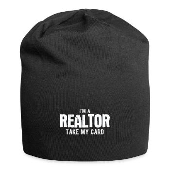 Immobilien-Händler Für Immobilien-Makler - Jersey-Beanie - Schwarz - Vorne