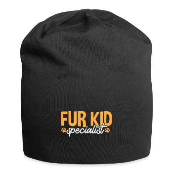 Haustierbetreuung Katze Hund Haustiersitter - Jersey-Beanie - Schwarz - Vorne