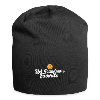 Not Grandma's Favorite Grandchild Grandkids - Jersey Beanie - black - Front