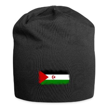 Westsahara als Westsahara - Jersey-Beanie - Schwarz - Vorne