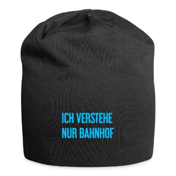 Ich verstehe nur Bahnhof - Jersey-Beanie - Schwarz - Vorne