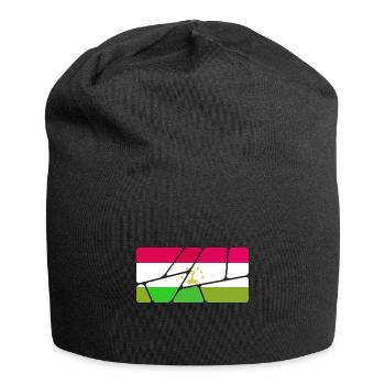 Gift for Tajikistan - Jersey Beanie - black - Front