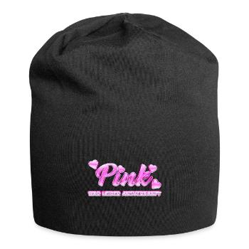 Pink war leider ausverkauft - Jersey-Beanie - Schwarz - Vorne