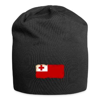 Tonga als Tonga - Jersey-Beanie - Schwarz - Vorne