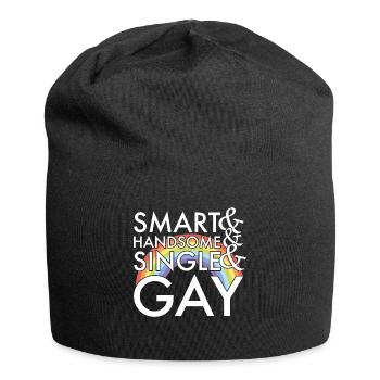 Schlau Hübsch Single und Schwul - Jersey-Beanie - Schwarz - Vorne