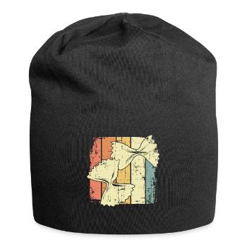 Nudeln kochen - Jersey-Beanie - Schwarz - Vorne