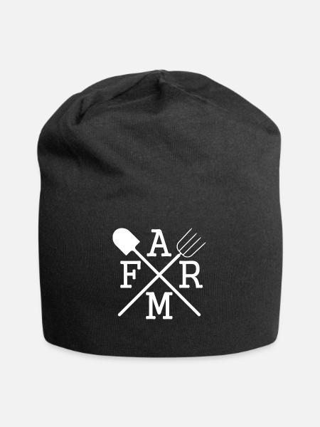 Cadeau de cour de fermier fermier fermier fermier - Bonnet en jersey - noir