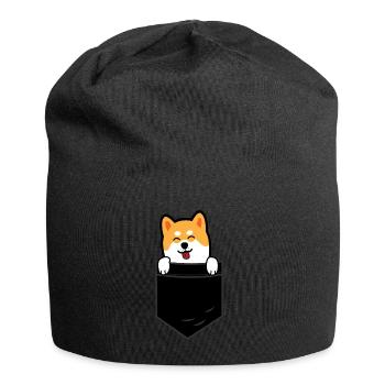 shiba inu - Jersey Beanie - black - Front