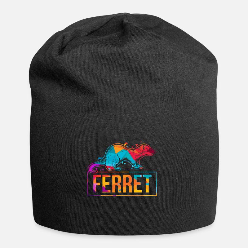 frettchen - Jersey-Beanie - Schwarz