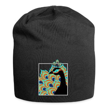 pfau - Jersey-Beanie - Schwarz - Vorne
