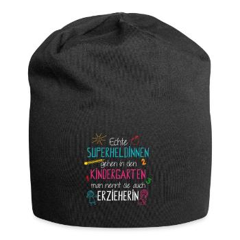 Kindergarten Erzieherin - Jersey-Beanie - Schwarz - Vorne