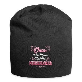 oma - Jersey-Beanie - Schwarz - Vorne