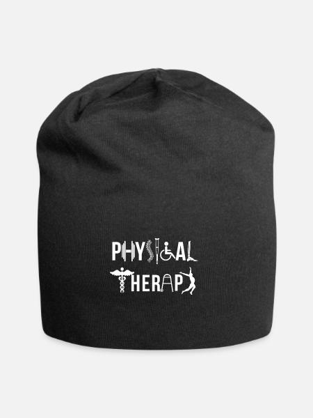 Physiotherapie Physio Physiotherapeut Therapeutin - Jersey-Beanie - Schwarz
