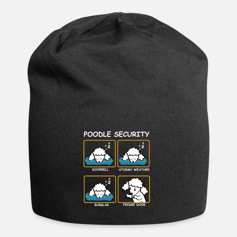 Poodle - Jersey Beanie - black