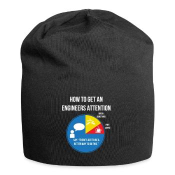 Ingenieur - Jersey-Beanie - Schwarz - Vorne