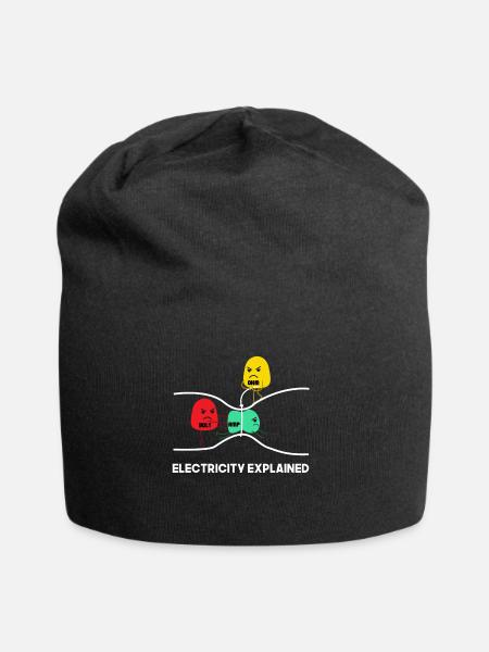 Électricien électricien électricien artisan - Bonnet en jersey - noir