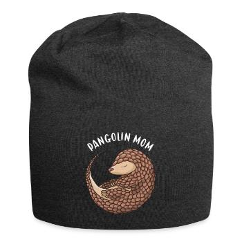 Pangolin Mom Pangolin - Jersey Beanie - charcoal grey - Front