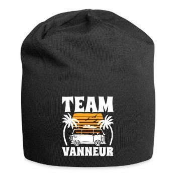 Team Vanneur Humour Camping Blagueur - Bonnet en jersey - noir - Devant