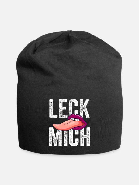 Leck mich! - Jersey-Beanie - Schwarz