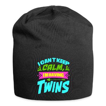 Mère Enceinte Bébé Nourrisson T-shirt Maman - Bonnet en jersey - noir - Devant