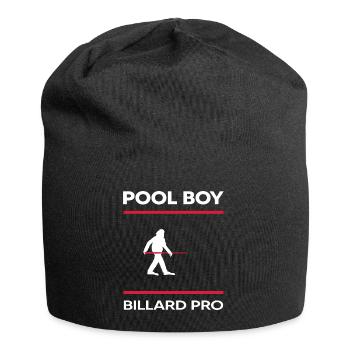Billard snooker Billardspieler Poolboy Poolbillard - Jersey-Beanie - Schwarz - Vorne