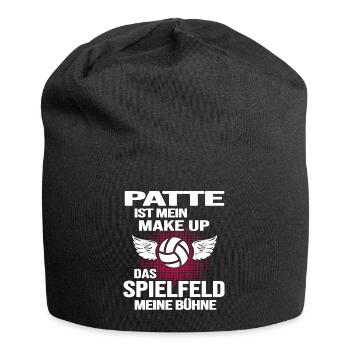 Handball Handballgirl Patte Handballspielerin - Jersey-Beanie - Schwarz - Vorne