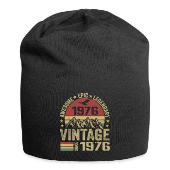 Vintage 1976 Cadeau Anniversaire 1976 - Né en 1976 - Bonnet en jersey - noir - Devant