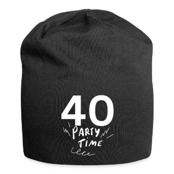 40 - Jersey Beanie - black - Front