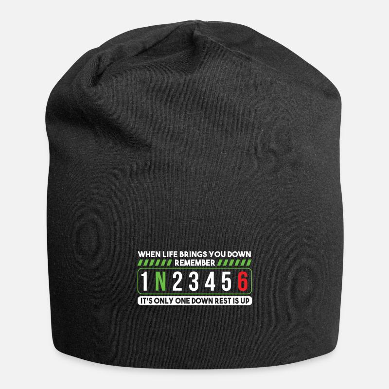 When Life Brings You Down Remember only one down - Jersey-Beanie - Schwarz