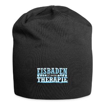 Eisbaden Threapie Geschenk Eisbaden Sprüche Kaltdu - Jersey-Beanie - Schwarz - Vorne