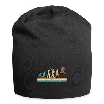 Human Evolution Guitar Band Retro Vintage - Bonnet en jersey - noir - Devant
