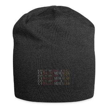 Schminke? Ich will meinen LKW - Jersey-Beanie - Anthrazit - Vorne