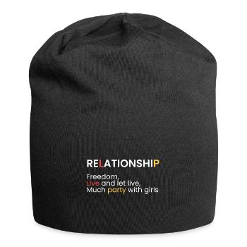 Relationship: Live and let live - Jersey Beanie - black - Front