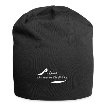 Welcher Champ ist nie AFK? - Jersey-Beanie - Schwarz - Vorne