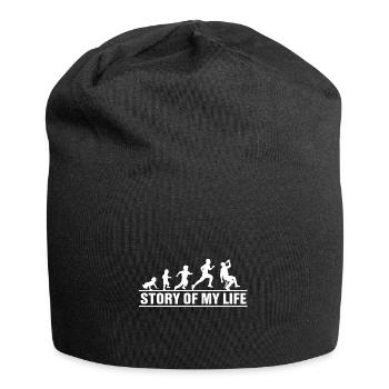 Drinking Evolution The Story of My Life - Jersey Beanie - black - Front