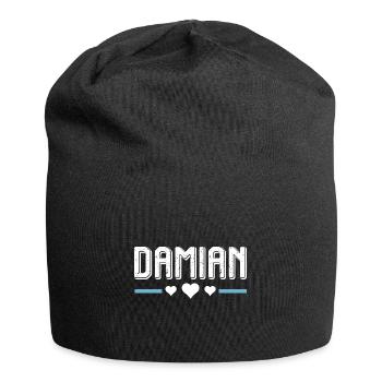 Damian - Jersey-Beanie - Schwarz - Vorne