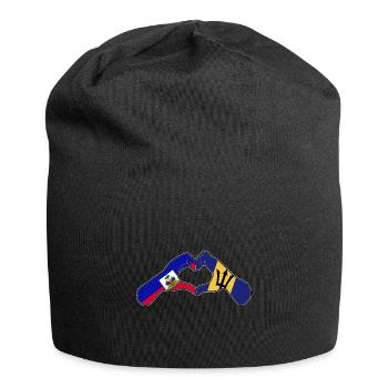 Barbados flag Barbadian bayan - Jersey Beanie - black - Front