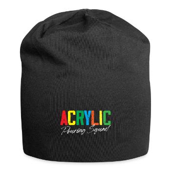 Acrylic pouring squad - Jersey Beanie - black - Front