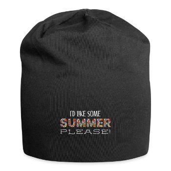 summer please ws - Jersey-Beanie - Schwarz - Vorne