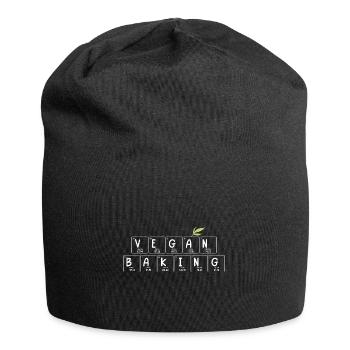 Vegan Baking - Periodic Table - Jersey Beanie - black - Front