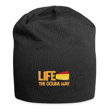 Cheese factory quote for Gouda cheese and Gouda lovers - Jersey Beanie - black - Front