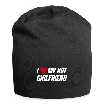 I Heart My Gamer Girl Girlfriend Zocken Pc Zocker - Jersey-Beanie - Schwarz - Vorne