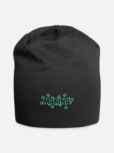 Marina als Lustig - Jersey-Beanie - Schwarz
