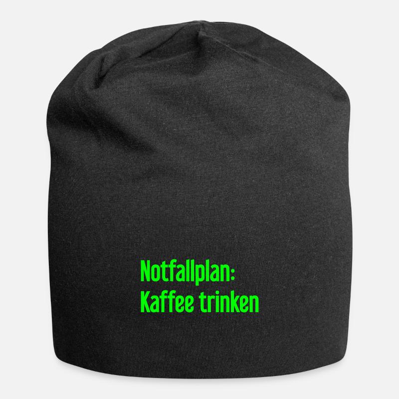 Coffee Contingency Plan - Jersey Beanie - black