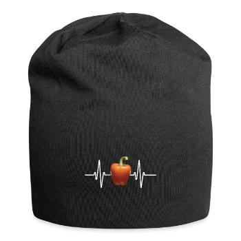 Paprika Geschenk - Jersey-Beanie - Schwarz - Vorne