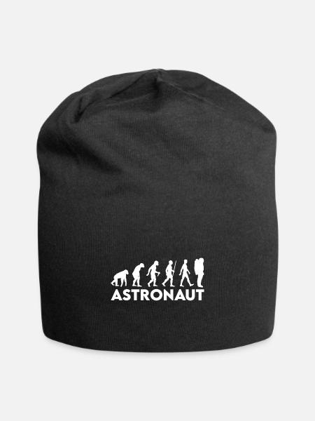 Astronaut Weltraum Rakete Mond Astronaut - Jersey-Beanie - Schwarz
