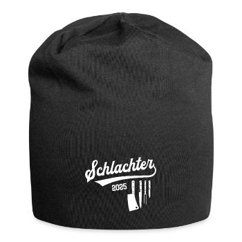 Schlachter 2025 Beruf Schlachterei Fleischer Azubi - Jersey-Beanie - Schwarz - Vorne