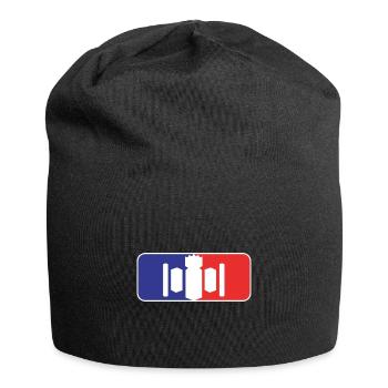 Kubb league kubb yard game player - Jersey Beanie - black - Front