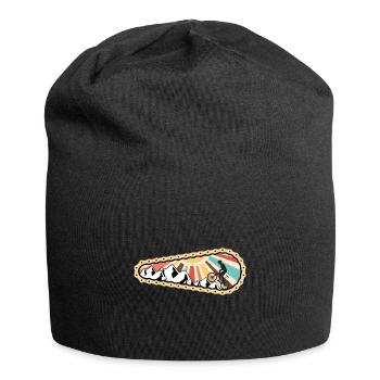 Rennfahrrad an Single speed da Alpen am Berg MTB - Jersey-Beanie - Schwarz - Vorne