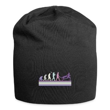 Rugby Ball Sport Player Retro Evolution Rugby Team - Jersey Beanie - black - Front